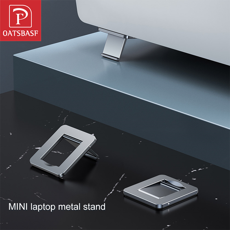 Laptop Accessories Macbook - Oatsbasf 2 PCS มินิโลหะขาตั้งแล็ปท็อปโน้ตบุ๊คแล็ปท็อป Riser อุปกรณ์เสริมสําหรับ