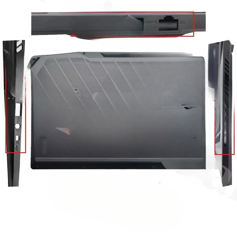 Laptop Accessories Msi - ฝาหลังจอ LCD ใหม่ ขอบหน้าจอ บานพับ ที่พักมือ