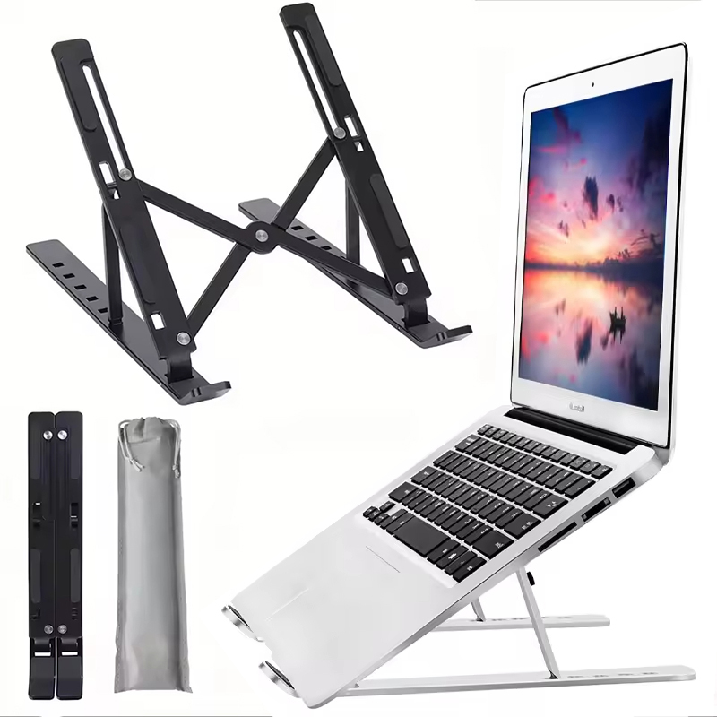 Laptop Accessories Macbook - ขาตั้งแล็ปท็อปแบบยกสูงกันลื่นสำหรับ Macbook โน้ตบุ๊ก คอมพิวเตอร์ โต๊ะทำงาน ฐานรองโน้ตบุ๊ก