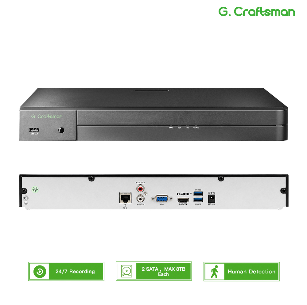 Monitor Portable Usb - เครื่องบันทึกภาพวงจรปิด UNI 32CH NVR 12MP สำหรับระบบรักษาความปลอดภัย