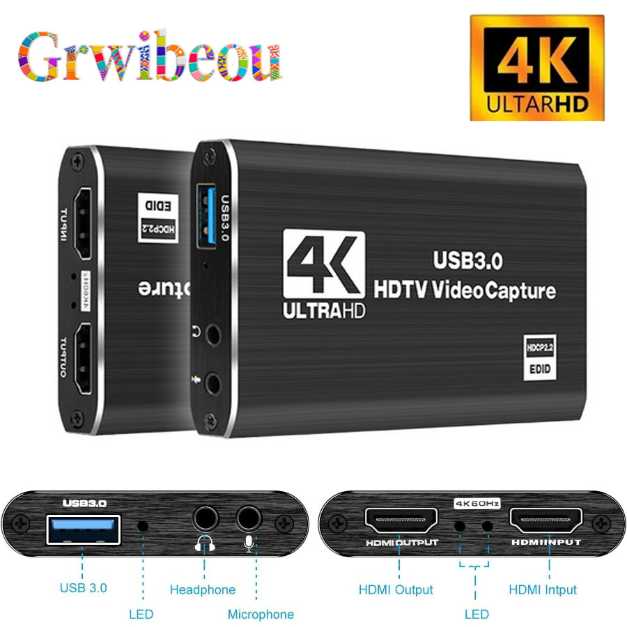 Monitor Portable Usb - การ์ดบันทึกวิดีโอ 4K USB 3.0 รองรับ HDMI