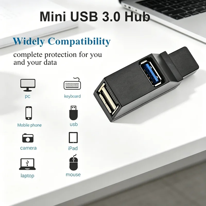 USB 3.0 2.0 หมุนได้ 3 พอร์ตฮับ - Laptop Accessories Macbook บทวิจารณ์และราคา