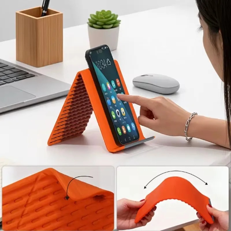 ที่วางโทรศัพท์ซิลิโคนแบบพับได้ - Laptop Office Accessories บทวิจารณ์และราคา
