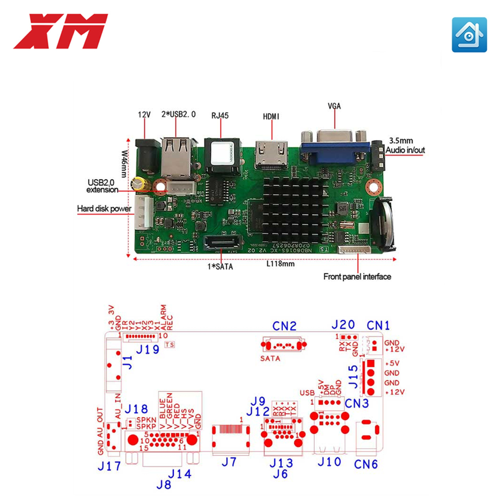 XM Original 10CH 4K 5MP H.265  - Monitor Portable Usb บทวิจารณ์และราคา