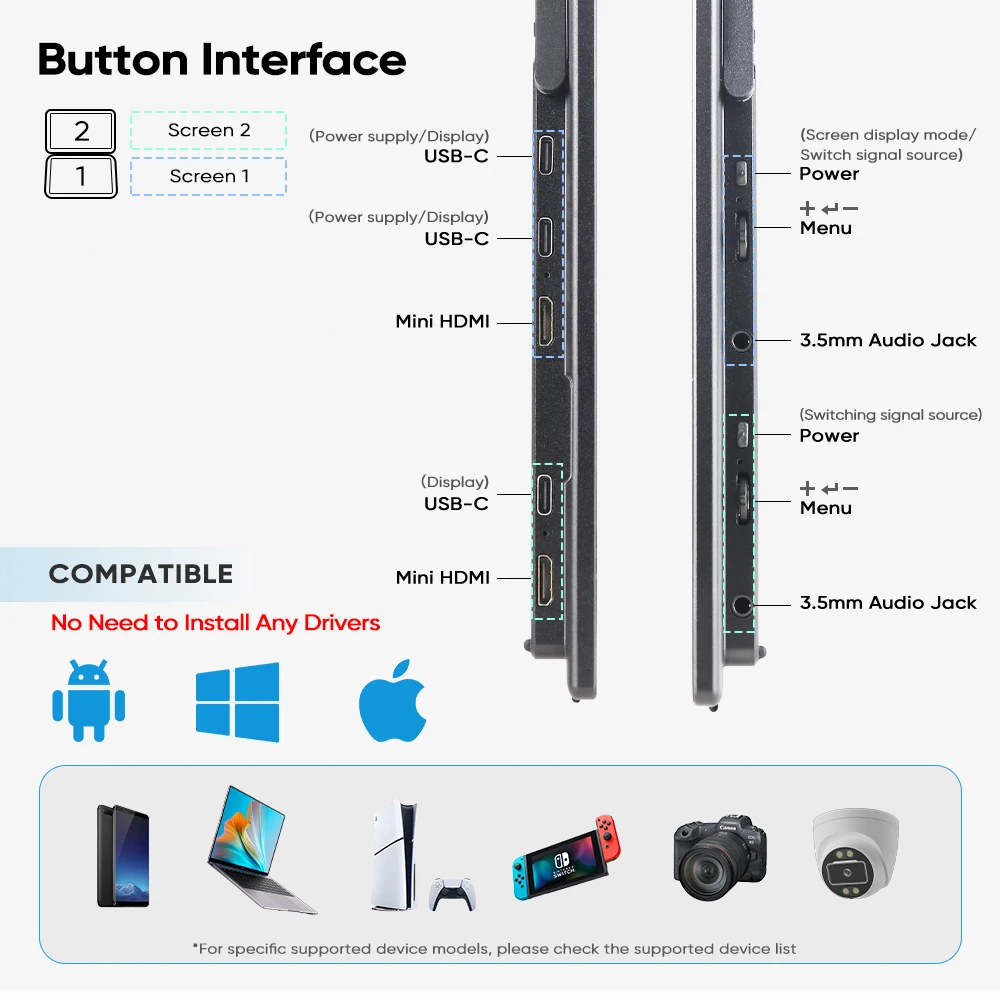 จอภาพพับได้ขนาด 15.6 นิ้ว แบบพ - Monitor Portable Usb บทวิจารณ์และราคา