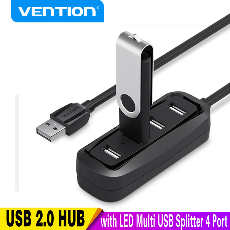 Vention ฮับ2.0 USB 4พอร์ตพร้อม - Xiaomi Laptop Accessories บทวิจารณ์และราคา