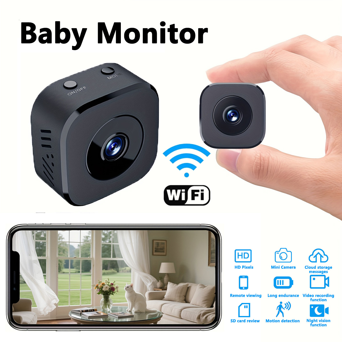 1080P HD Mini WiFi กล้องความปล - Monitor Portable Usb บทวิจารณ์และราคา