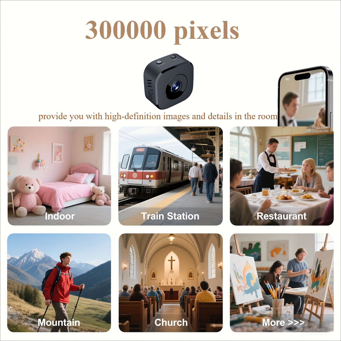 1080P HD Mini WiFi กล้องความปล - Monitor Portable Usb บทวิจารณ์และราคา