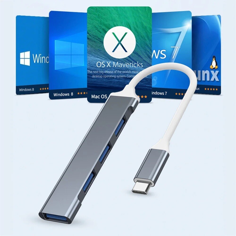 ฮับ USB 3.0 4 พอร์ต ฮับ USB คว - Laptop Accessories Macbook บทวิจารณ์และราคา
