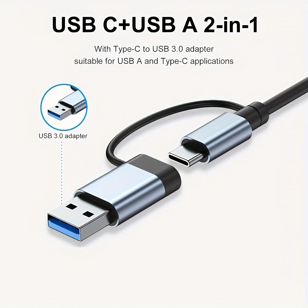 ฮับ USB3.0 2 in 1 7 พอร์ต ชนิด - Laptop Accessories Macbook บทวิจารณ์และราคา