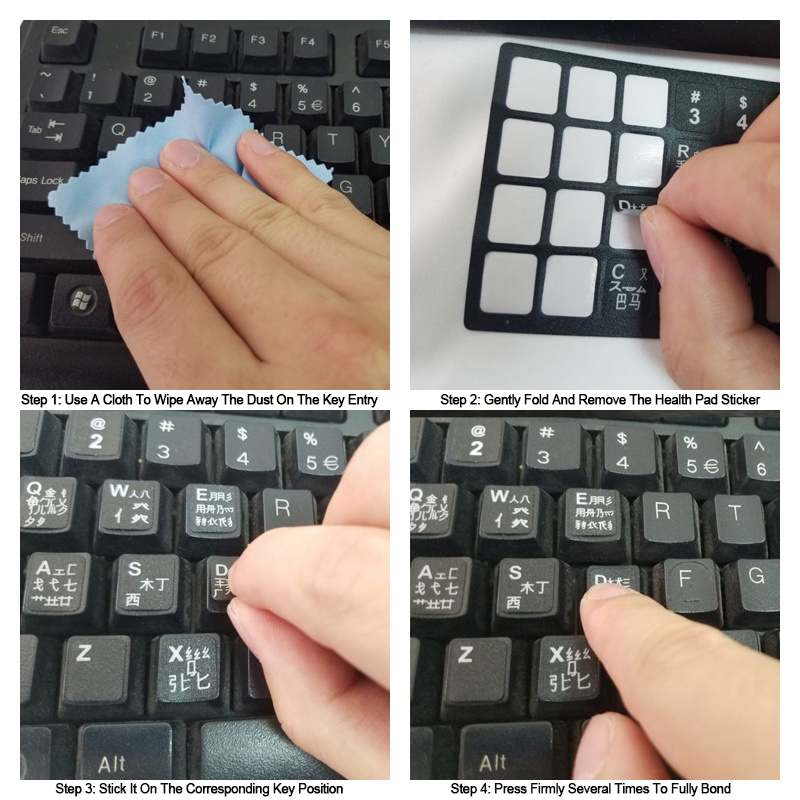 1/2/10 ชิ้น สติ๊กเกอร์แป้นพิมพ - Keyboard Laptop Accessories บทวิจารณ์และราคา